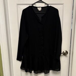 Elegant Black Women's Top